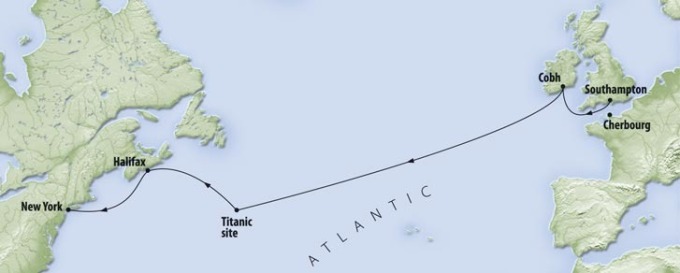 Titanic-Route